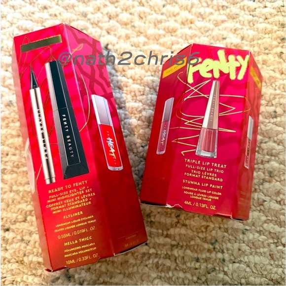 Fenty Beauty TRIPLE LIP THREAT & READY TO FENTY Limited Edition Sets. Both NIB.